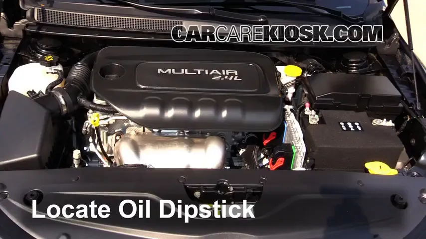 2015 Chrysler 200 Limited 2.4L 4 Cyl. Sedan (4 Door) Oil Check Oil Level